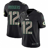 Nike Packers 12 Aaron Rodgers Black Vapor Impact Limited Jersey Dyin,baseball caps,new era cap wholesale,wholesale hats